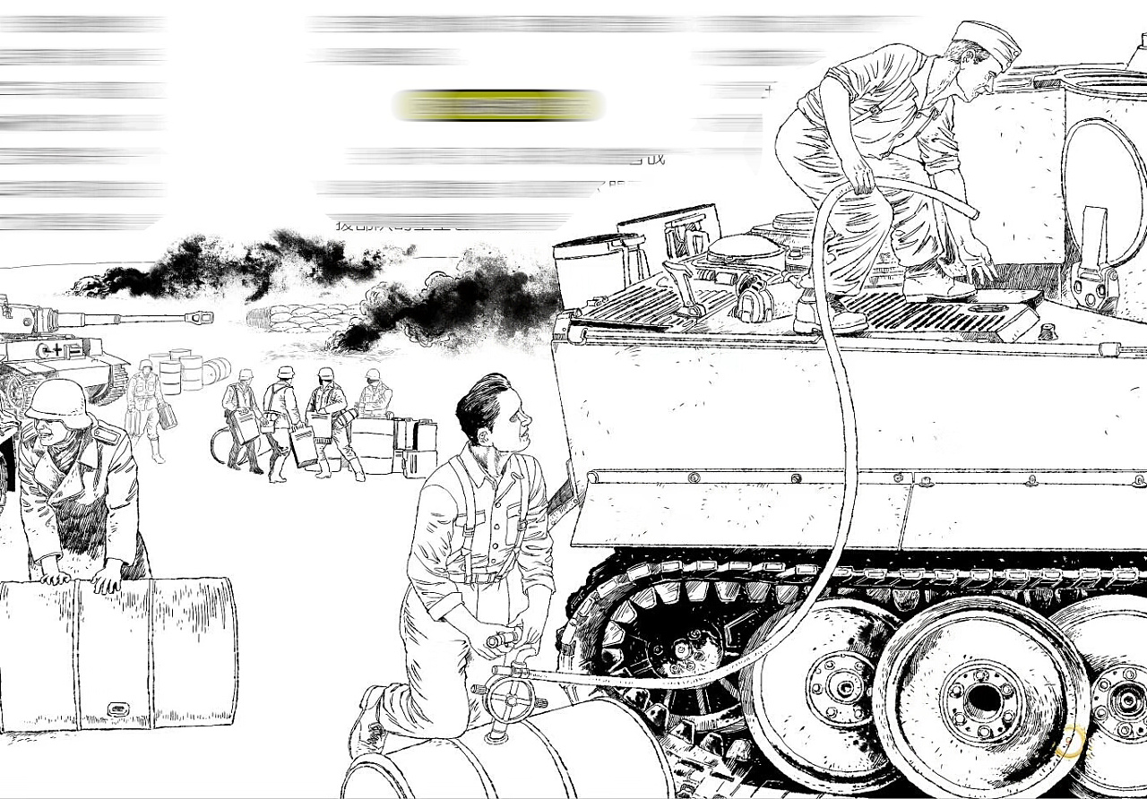 日本漫画家绘制的二战坦克漫画，几乎展现了整个二战过程