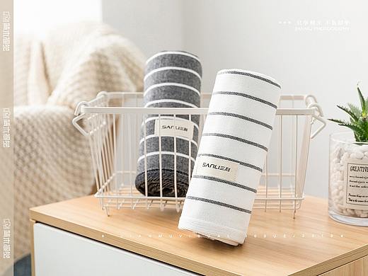 毛巾摄影丨三利 × 简木视觉浴巾洗脸巾 家纺产品拍摄