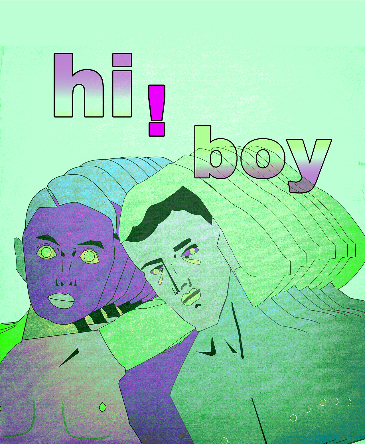hi，boy！（图ZMzc2NDA2NTY=） - 创作习作 - 站酷设计师时大条原创素材 - 站酷ZCOOL