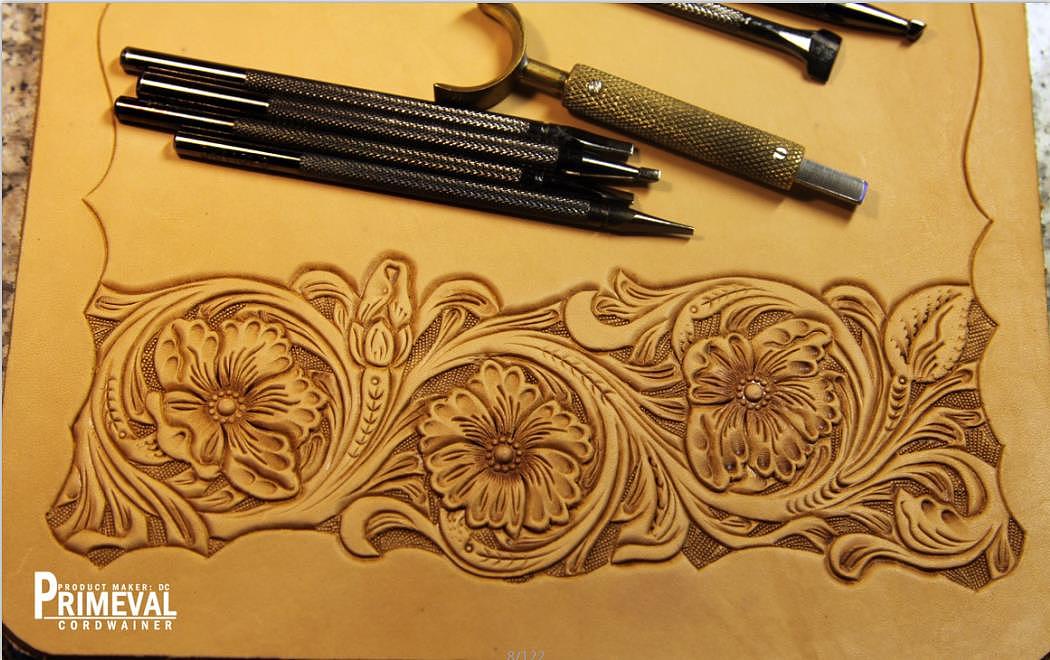 女款三折皮雕钱包 详细的制作过程 一个皮具的诞生（图ZMjI2NzMyMzY=） - 工艺品设计 - 站酷设计师皮雕达人原创素材 - 站酷ZCOOL