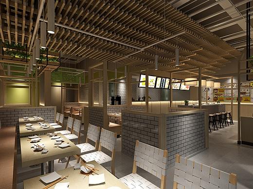 快餐店设计“米迭香”——观盛合设计