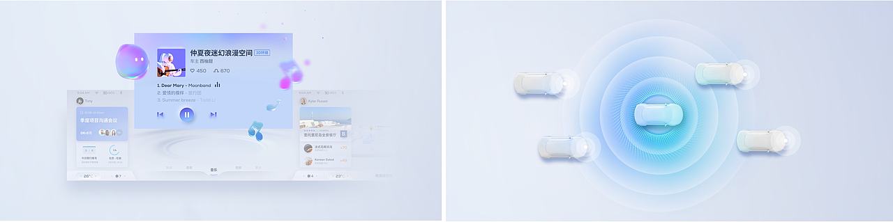 Interflow智能驾舱（图ZMjYxMDQ1Njg0） - 人机交互 - 站酷设计师42design原创素材 - 站酷ZCOOL