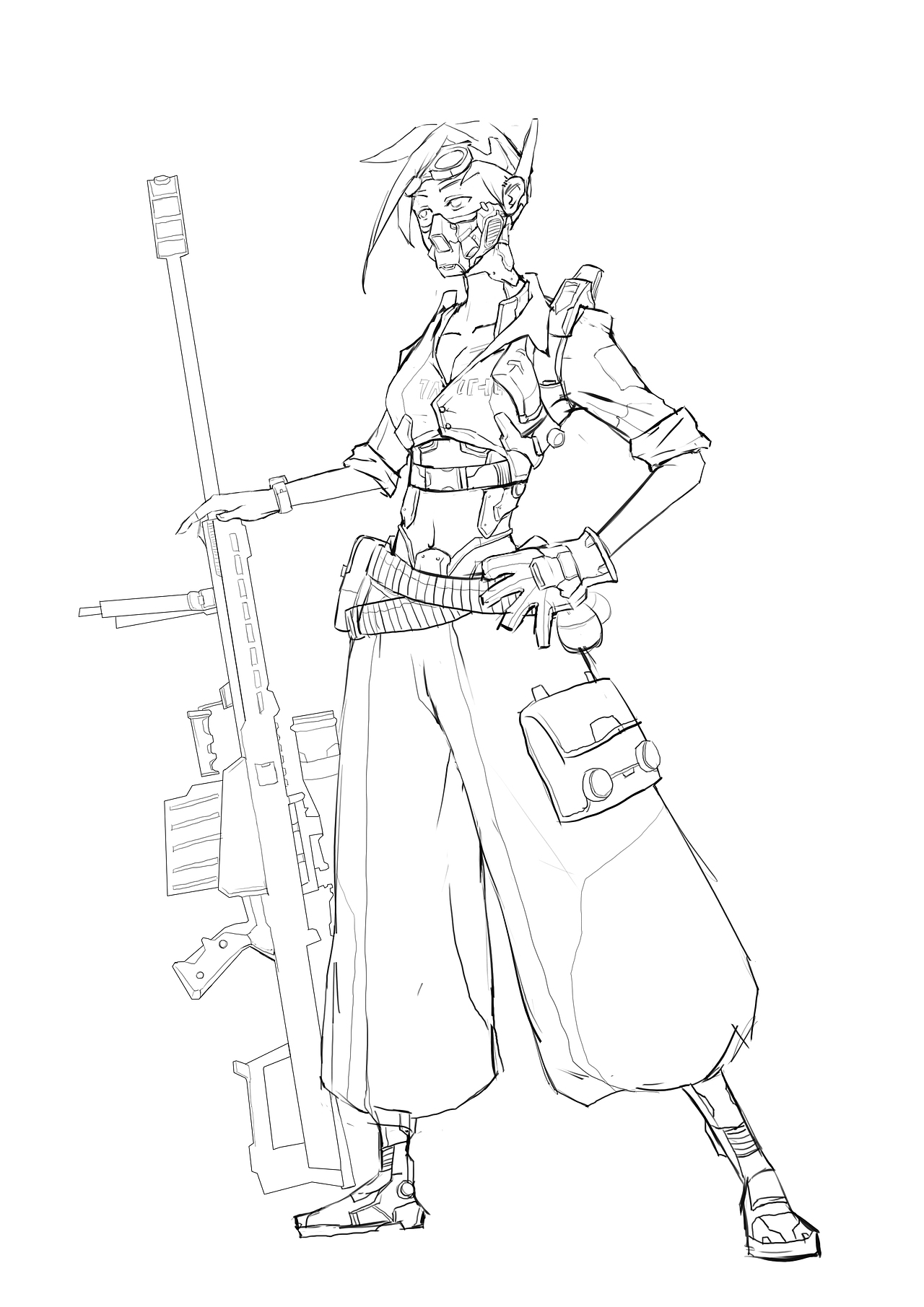 女狙击手|插画|游戏原画|驼太郎_原创作品-站酷zcool