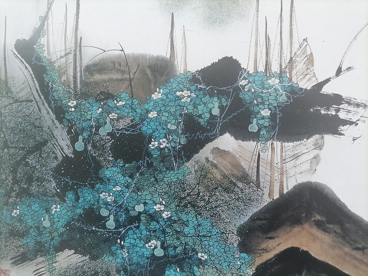 国画-白鹭集-生态大自然（图ZMjUxMDEwOTAw） - 绘画 - 站酷设计师国画戴吾馨原创素材 - 站酷ZCOOL