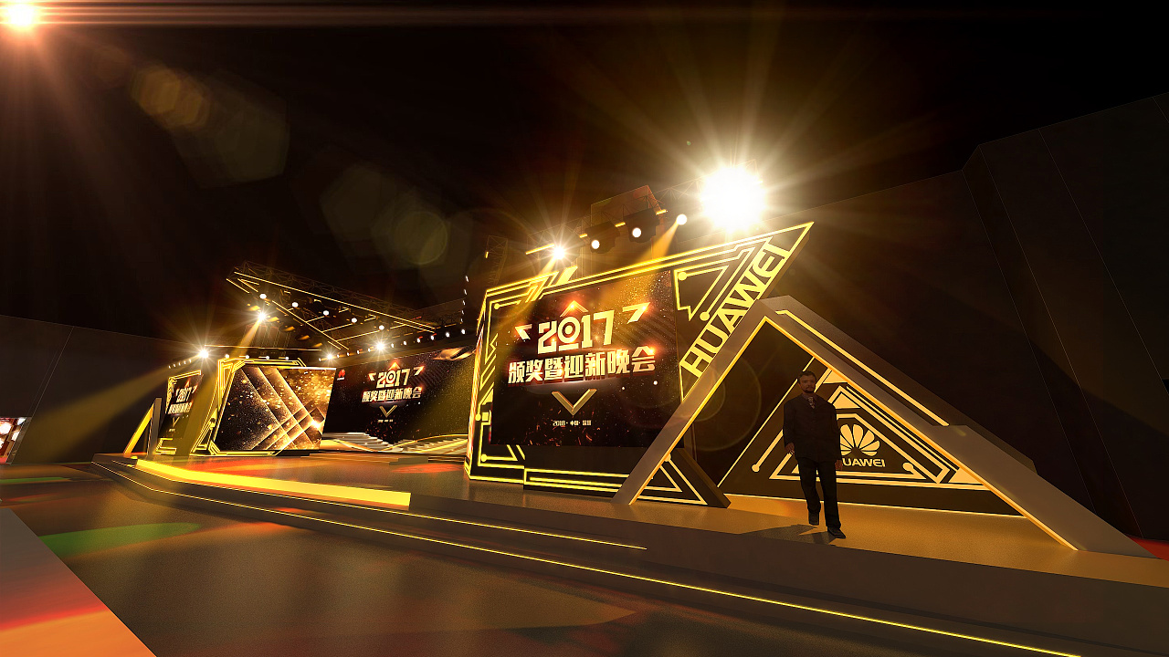 2017华为颁奖晚会|空间|舞台美术|jslb - 原创作品 - 站酷 (zcool)