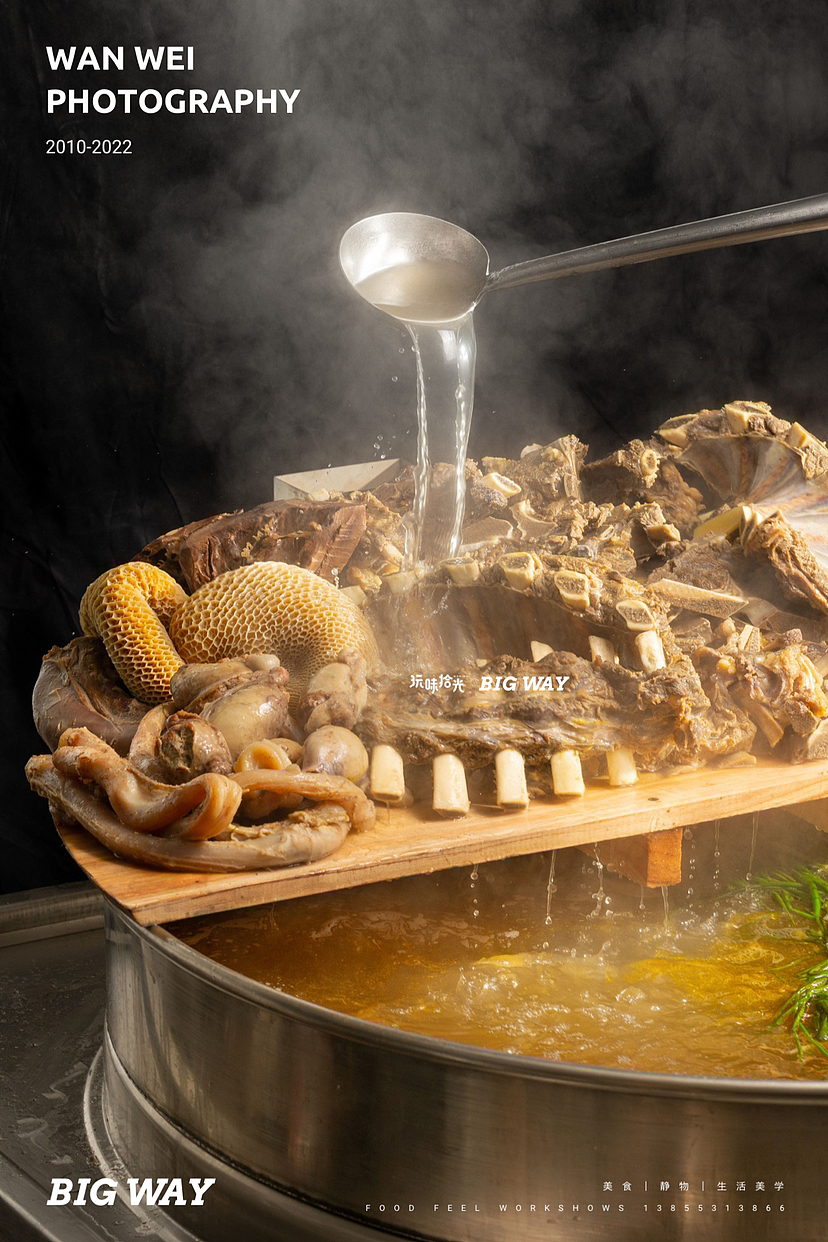 喝汤吃肉啃肋排 汤浓肉厚忒实在｜穆老六牛店×BIG WAY（图ZMzIzMDg5MDY4） - 美食摄影 - 站酷设计师玩味拾光原创素材 - 站酷ZCOOL