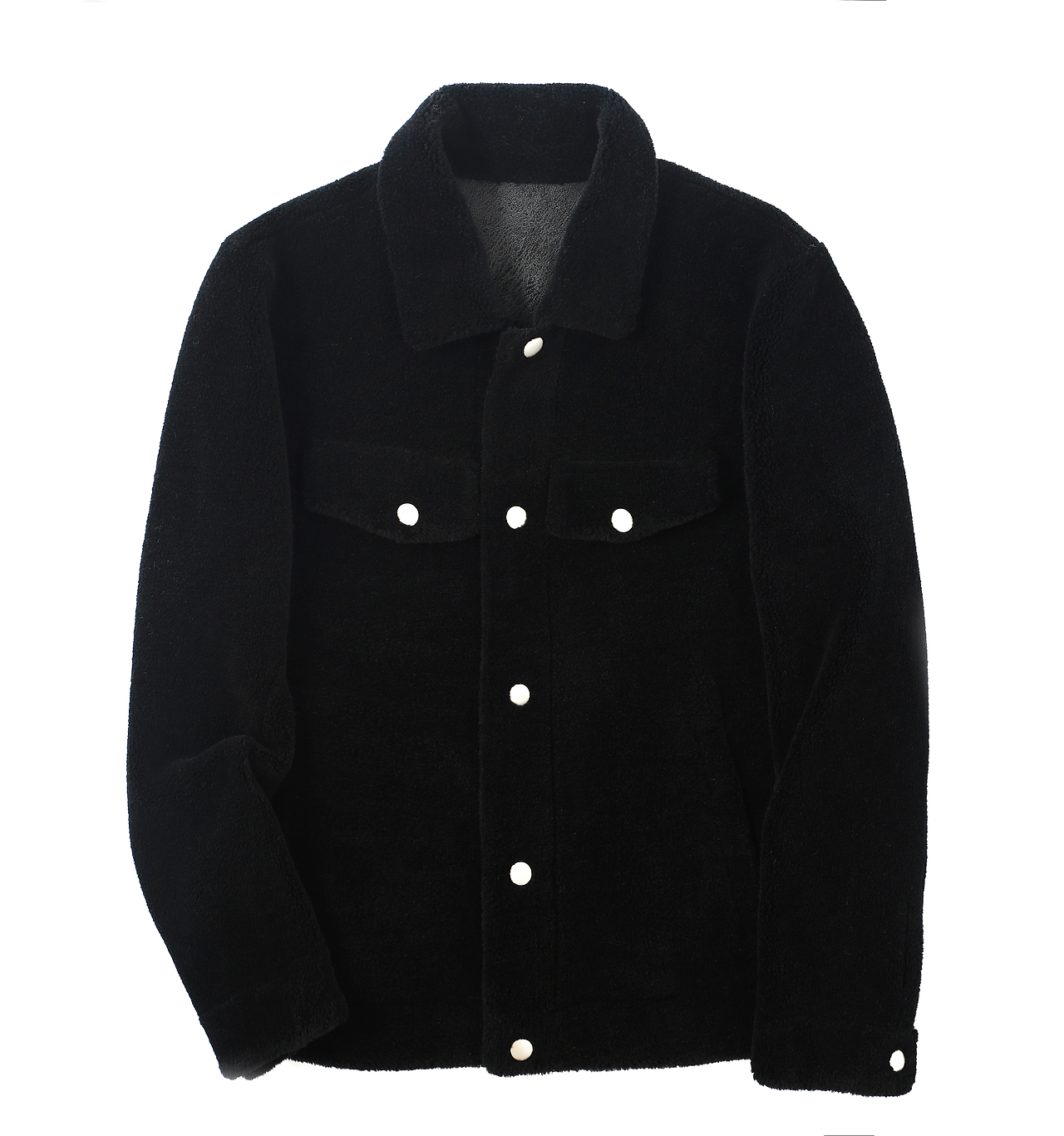 服装羊剪绒外套平铺