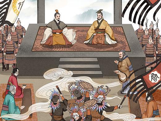 中国历史故事绘本插画创作 