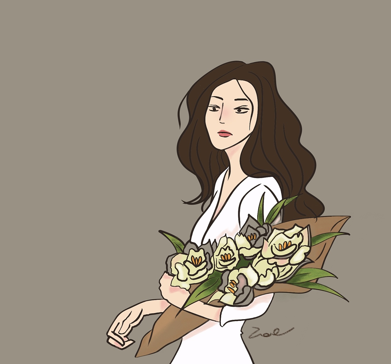 今日习作 摩登女郎