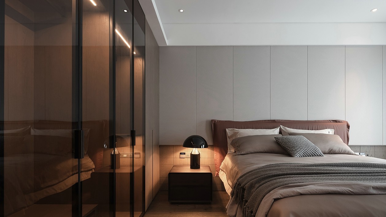 180㎡简约大平层,温和质感的湖畔住宅