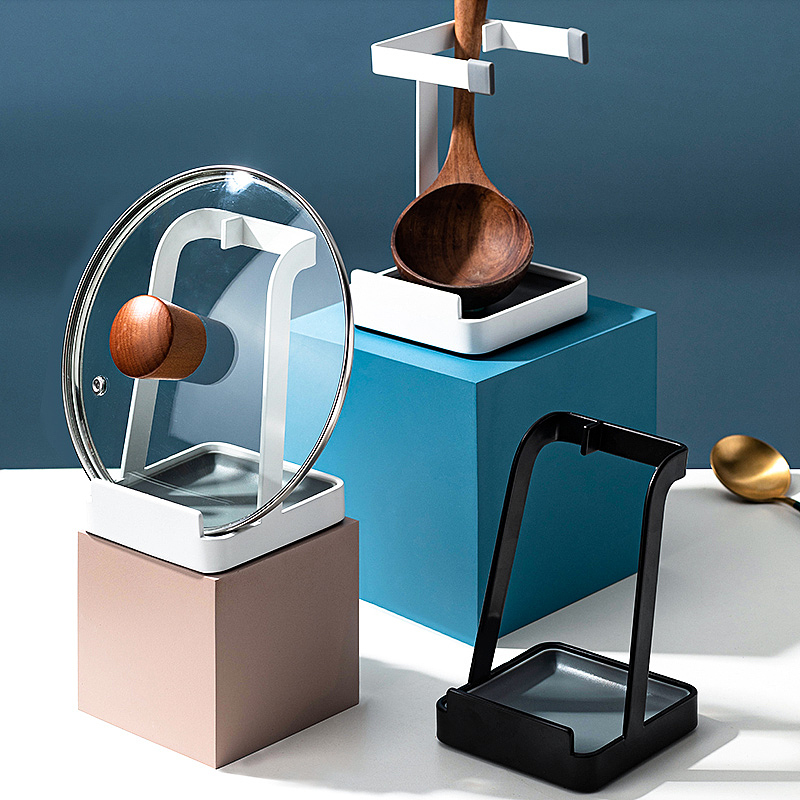 锅盖架厨房放锅置物架汤勺架沥水托盘电商摄影产品摄影