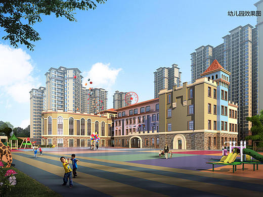 上凡建筑作品:优筑巴中映江洲幼儿园