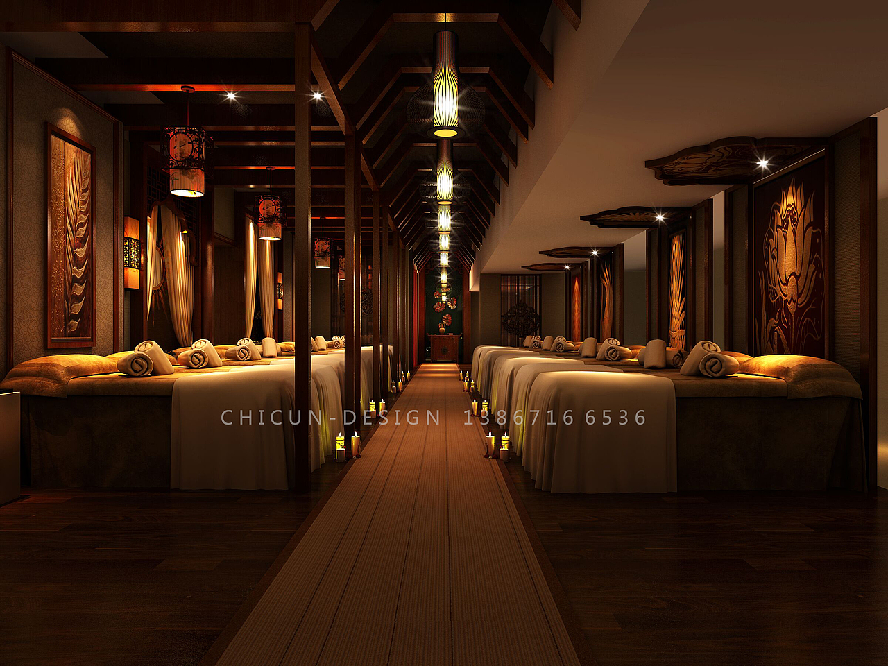 尺寸设计|山西太原美材展厅室内设计效果图