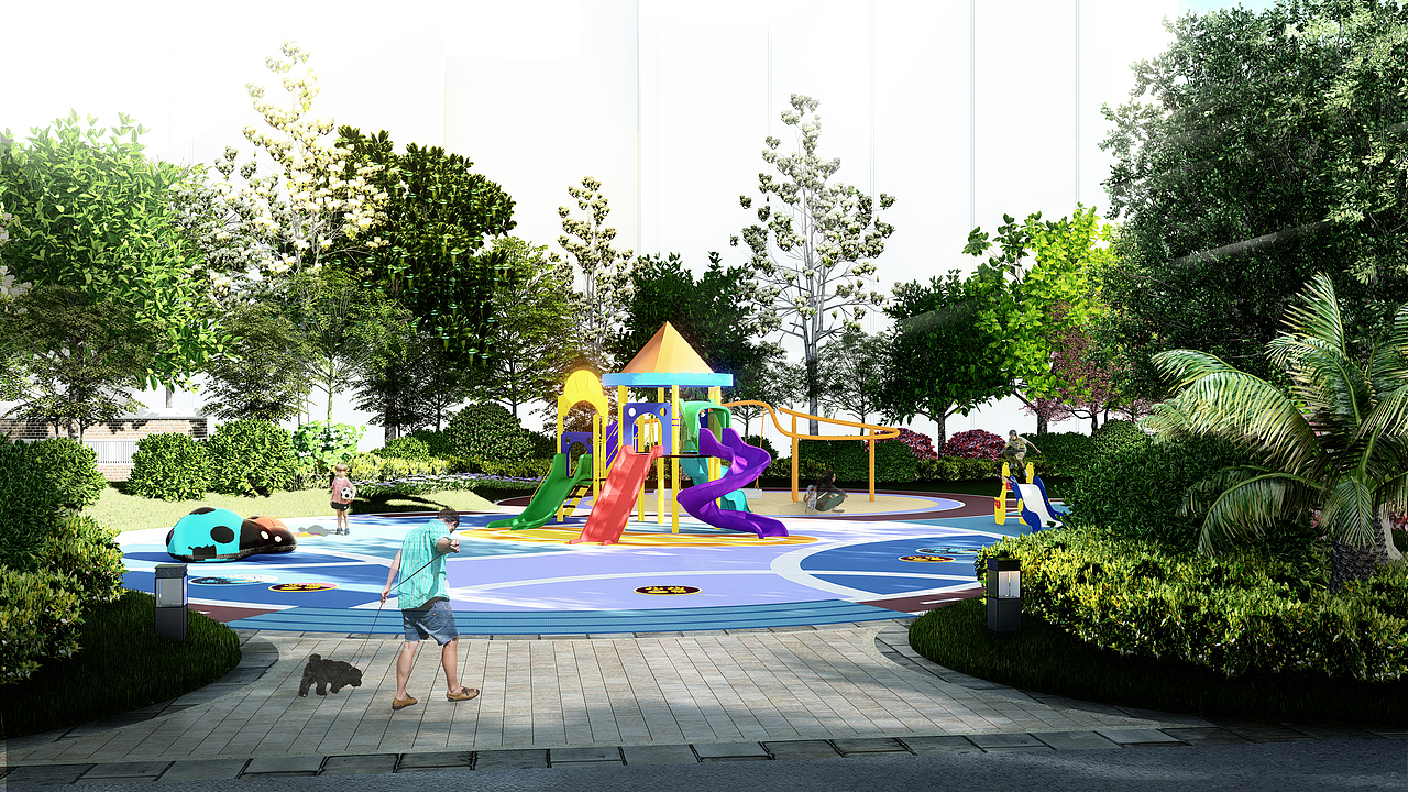 lumion8儿童户外空间效果图