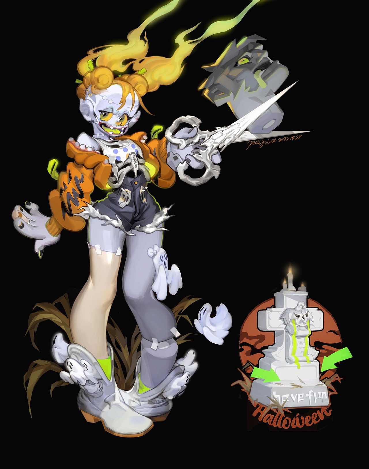 万圣节快乐啊（图ZMzIyOTE4MjA4） - 创作习作 - 站酷设计师荞麦居士原创素材 - 站酷ZCOOL