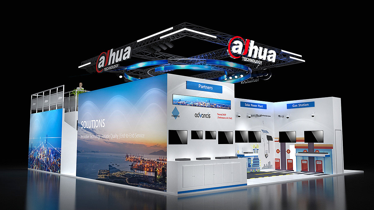 Alhua展台设计（图ZMjA4ODM3MzU2） - 其他三维 - 站酷设计师3D设计联系我原创素材 - 站酷ZCOOL