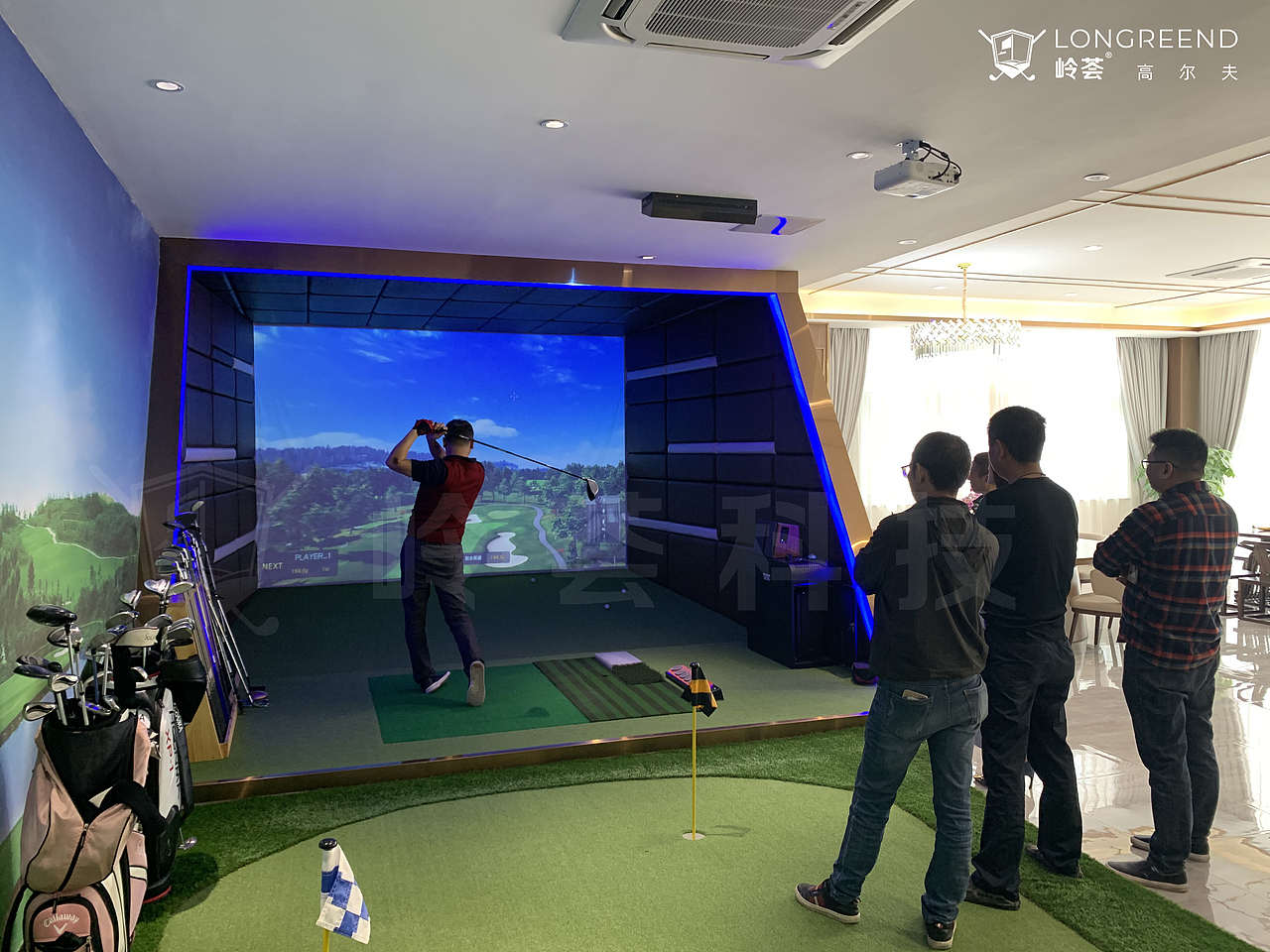 东莞市企业高尔夫运动康体中心高尔夫模拟器果岭工程（图ZMjU0OTY5MTUy） - 其他空间 - 站酷设计师岭荟科技原创素材 - 站酷ZCOOL