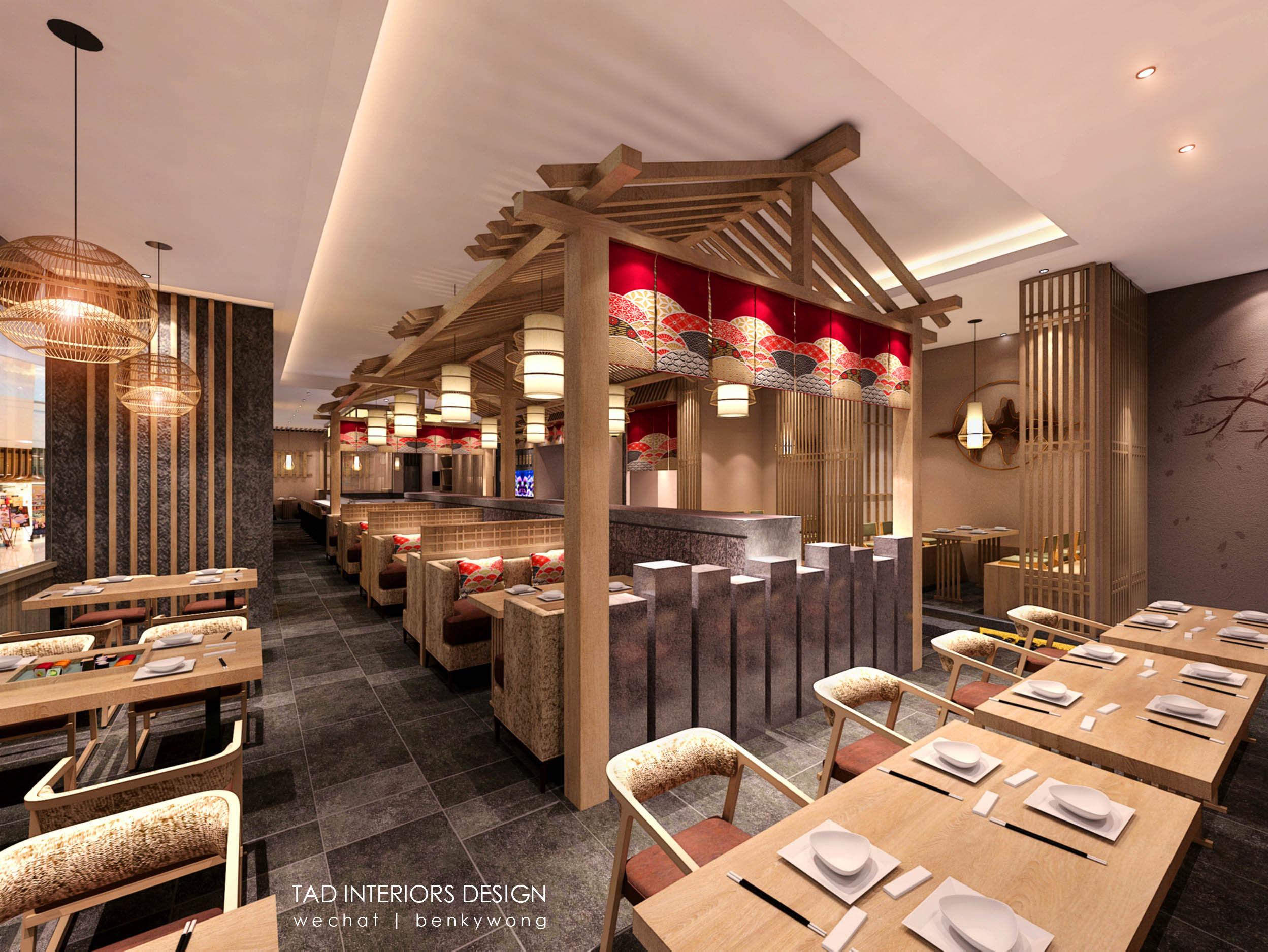 御寿司 | 日本料理 |空间|室内设计|tad2015 - 原创作品 - 站酷