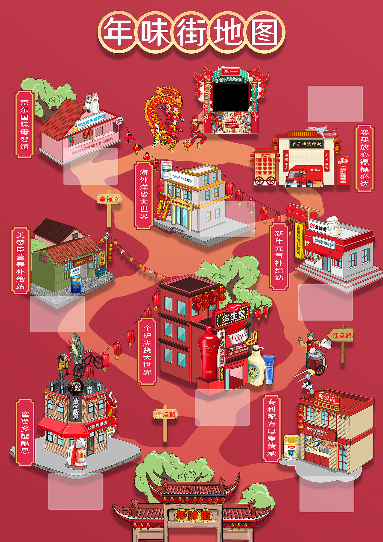 《2021京东年货节》长图、KV及周边