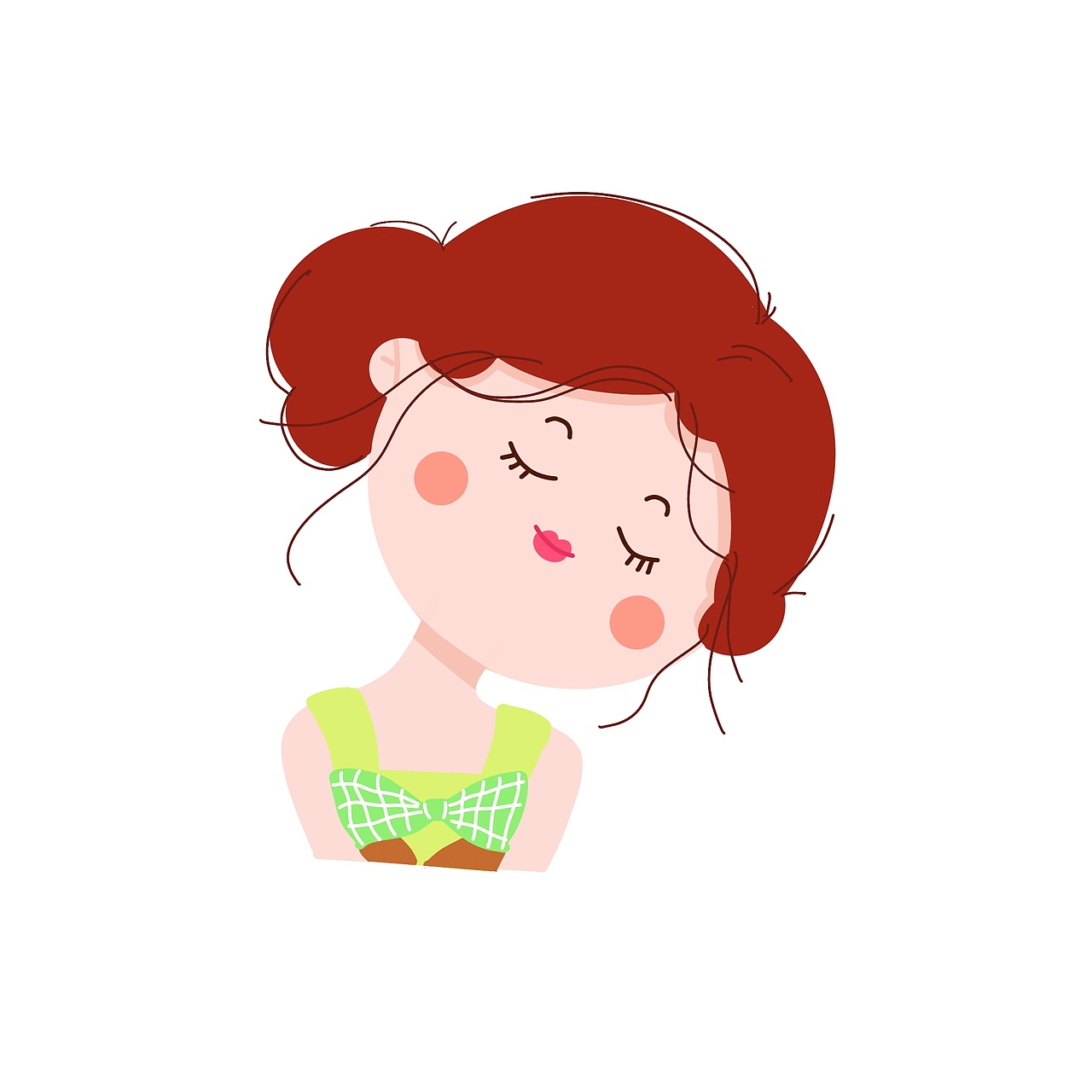 扁平风呆萌可爱小头像