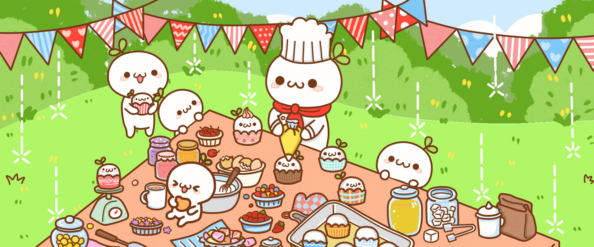 长草颜文字甜品店主题