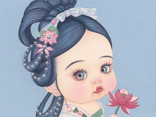 采莲的小西施（个人主页-ZNjYyMzYzMDA=） - 艺术插画 - 站酷设计师那小先art原创素材 - 站酷ZCOOL