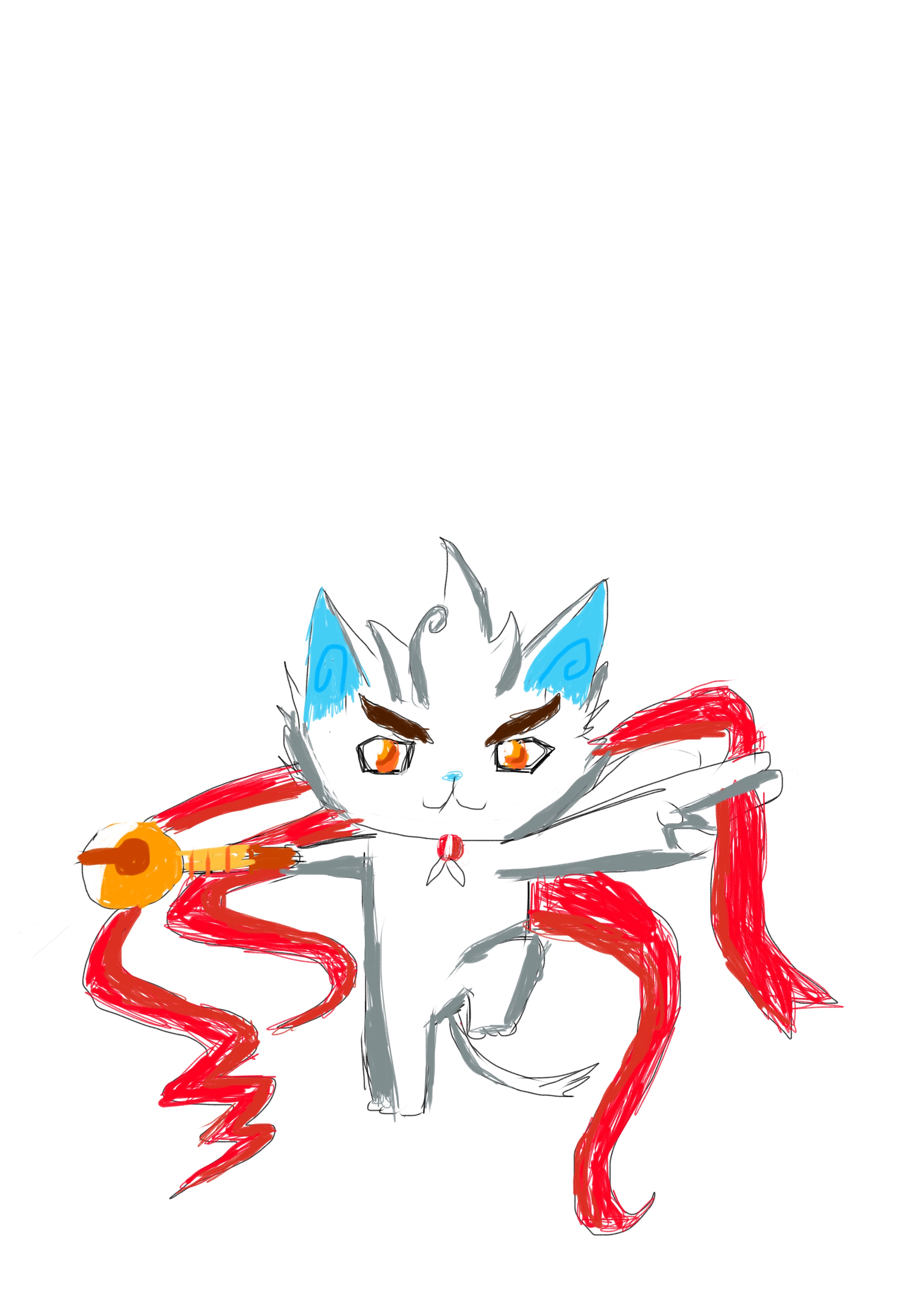 京剧猫白糖手绘图片
