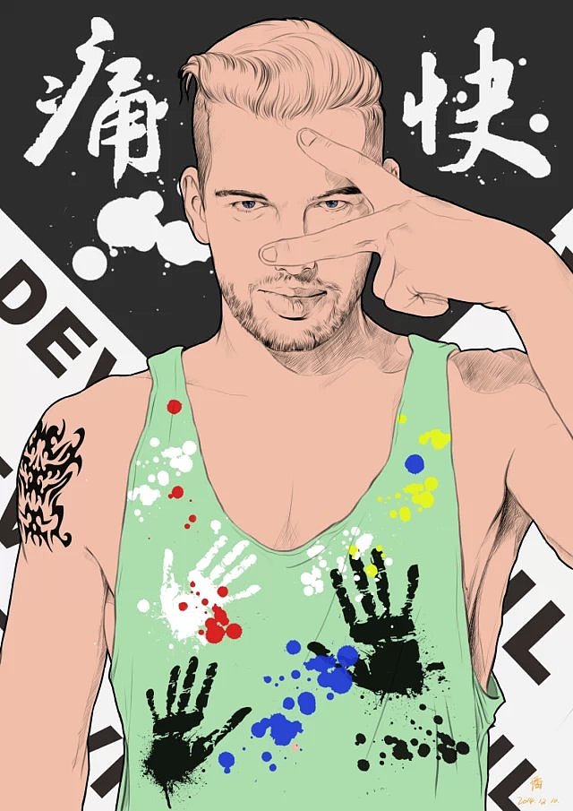 【插画】潘子线稿插画