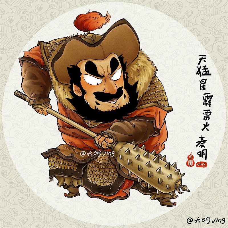 季度总结-Q版水浒传-108将-1~20人(图ZMjcyMjg0NDc2) - 创作习作 - 站酷设计师大明ving原创素材 - 站酷ZCOOL