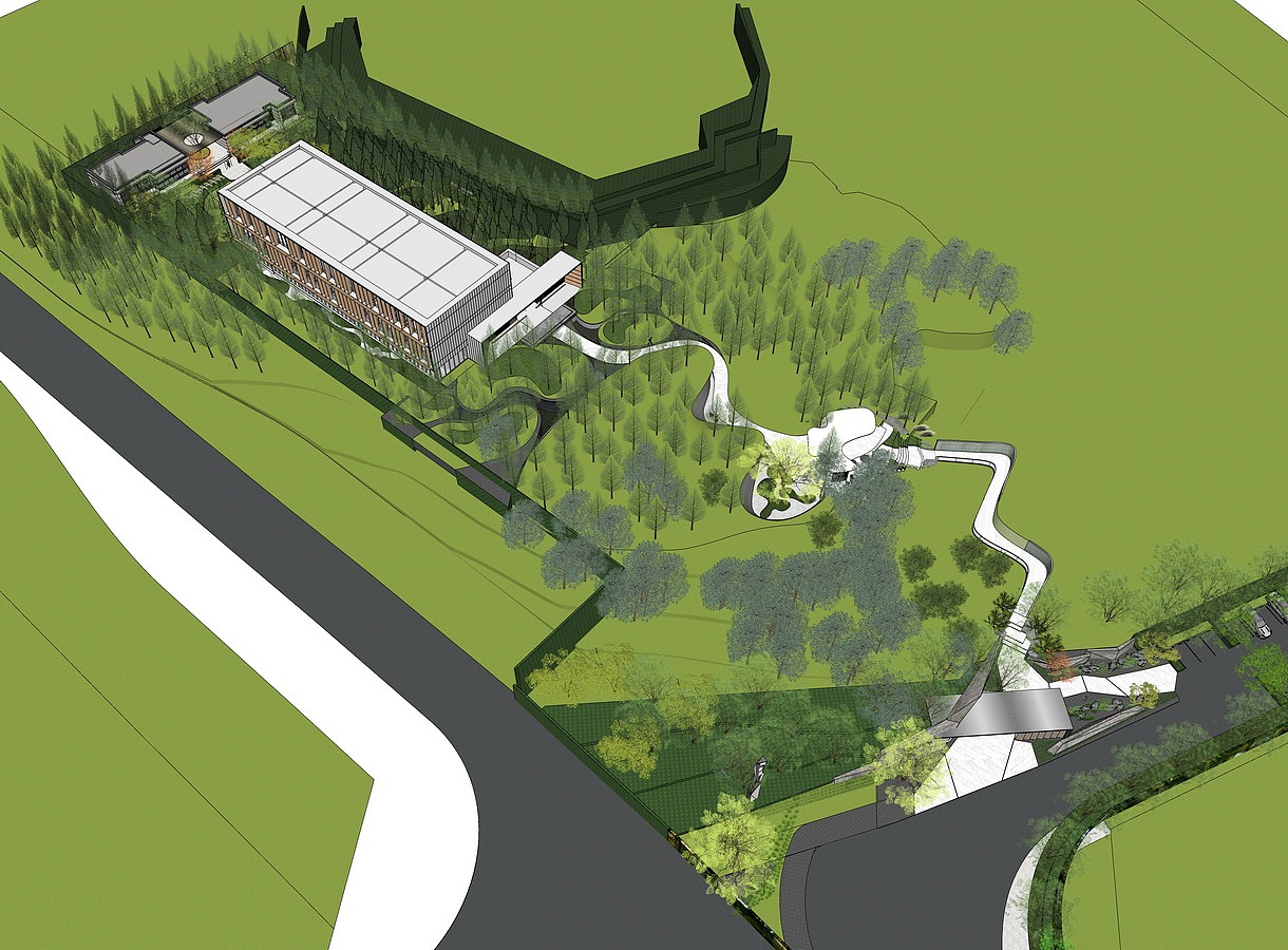 融创云麓长林示范区景观su模型下载