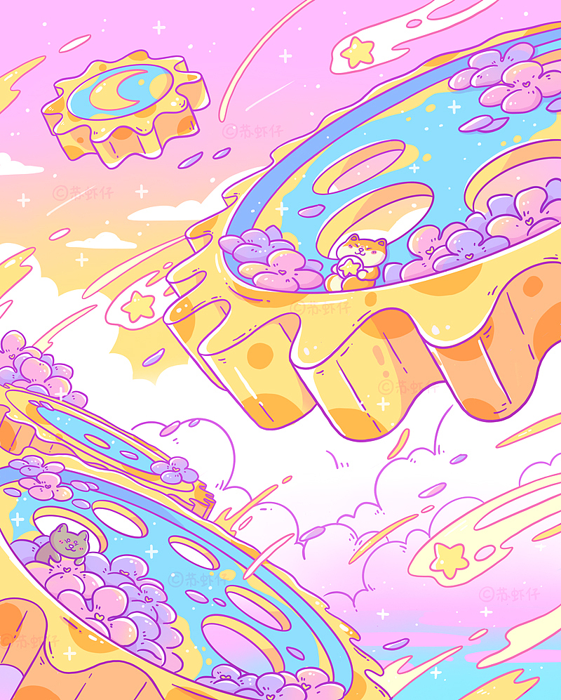 盛不盛开，花都是花（图ZMjg2MTc0MTQ0） - 商业插画 - 站酷设计师苏虾仔原创素材 - 站酷ZCOOL