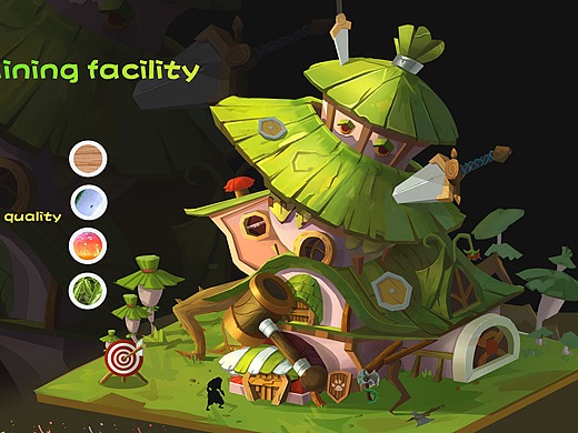 精灵族q版单体建筑