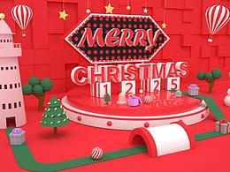C4D圣誕節(jié)場景
