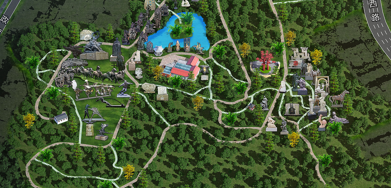 04三维风格景区导览图17p