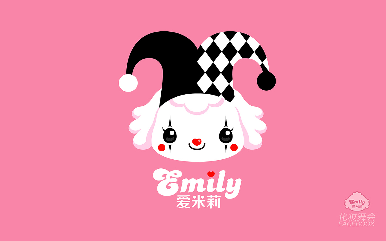 爱米莉壁纸《脸谱系列—化装舞会》（图ZMTE4MTk5NTY=） - 商业插画 - 站酷设计师古古龙原创素材 - 站酷ZCOOL