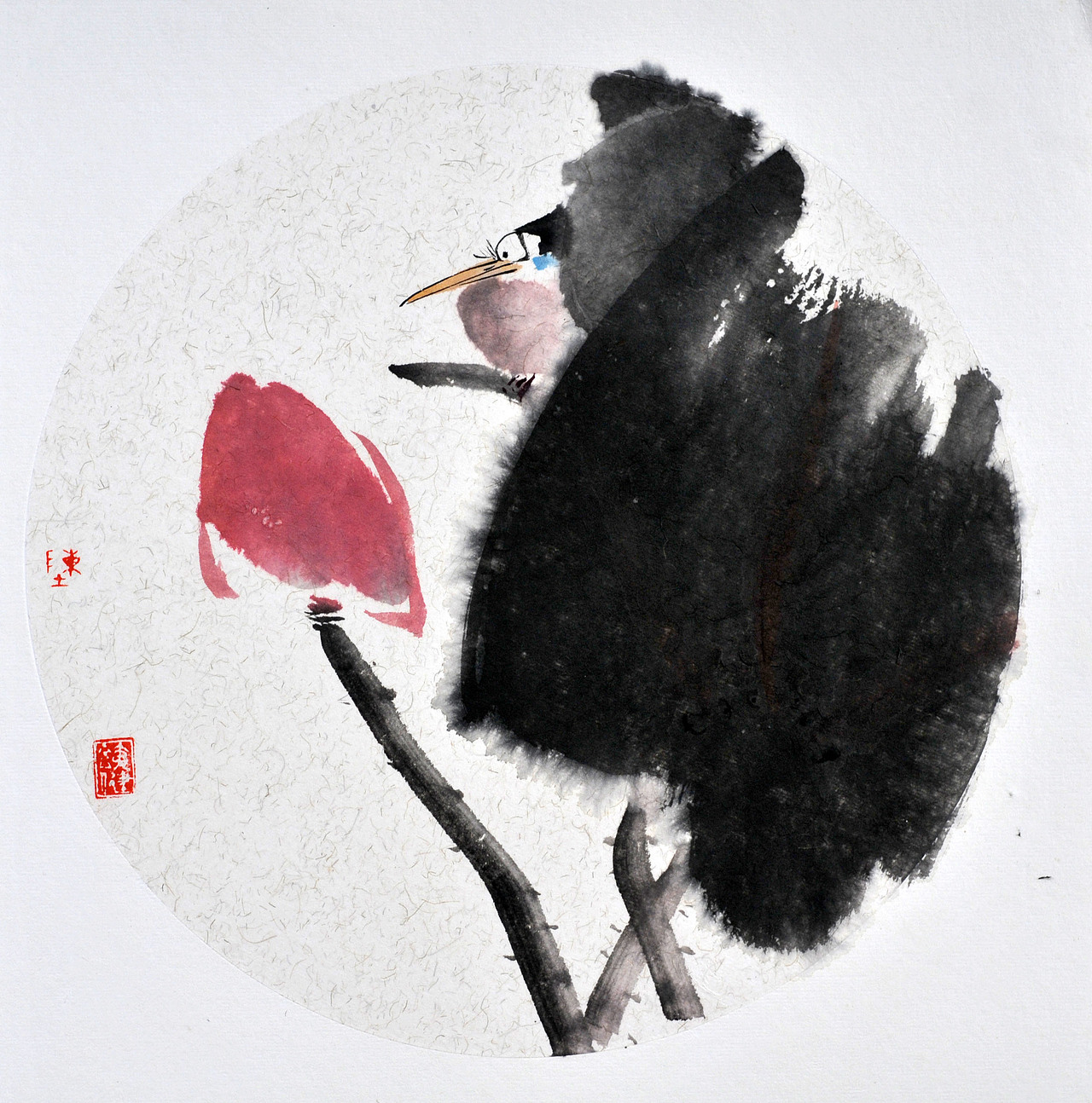 纸本水墨－花鸟作品（图ZMTQ5Njg4MDI4） - 绘画 - 站酷设计师茶舍原创素材 - 站酷ZCOOL