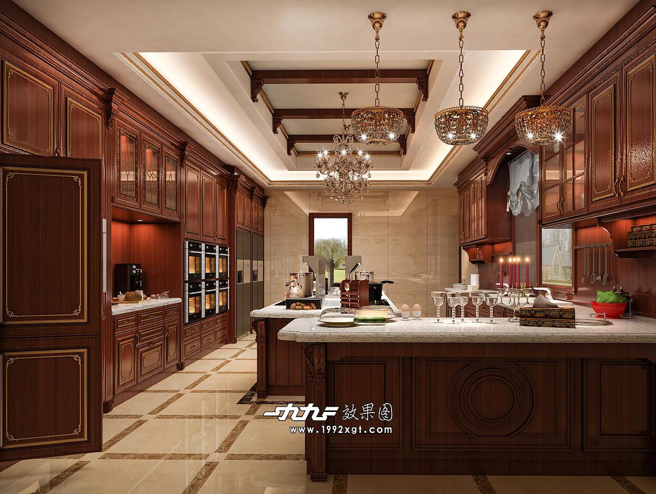 家装厨房设计展示（图ZMTczMDY1MTk2） - 家装设计 - 站酷设计师室内设计表现媛原创素材 - 站酷ZCOOL