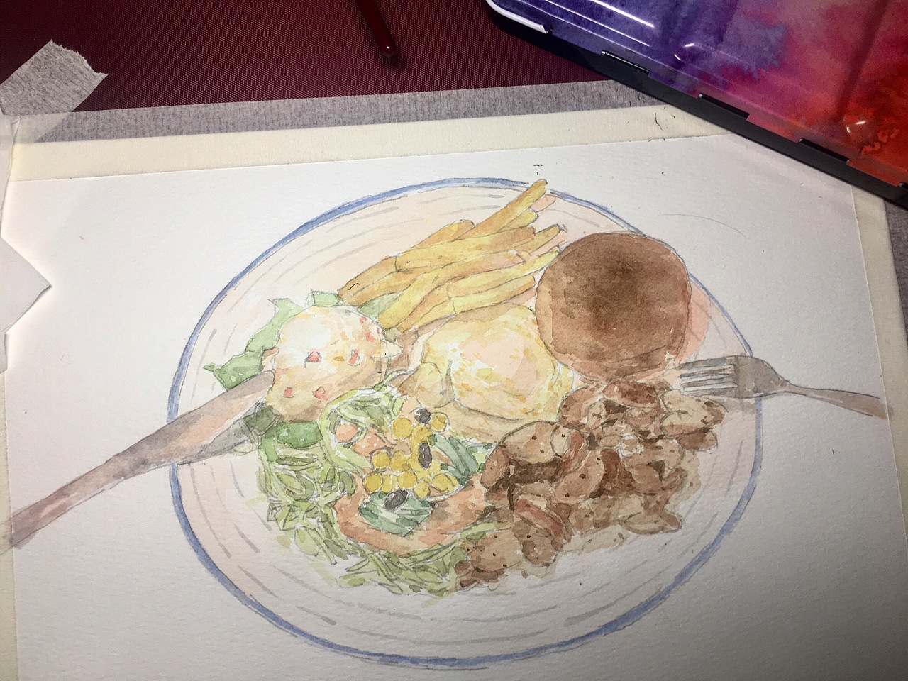 热压三明治——黑椒鸡柳套餐