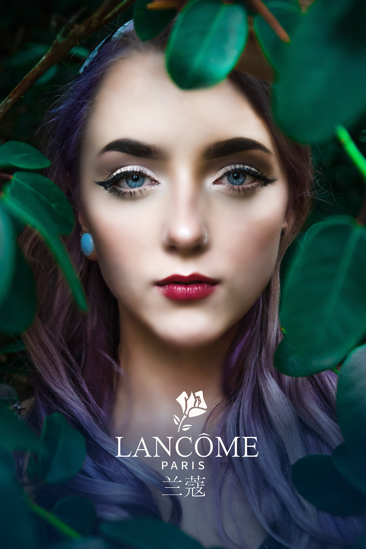 兰蔻化妆品品牌海报设计