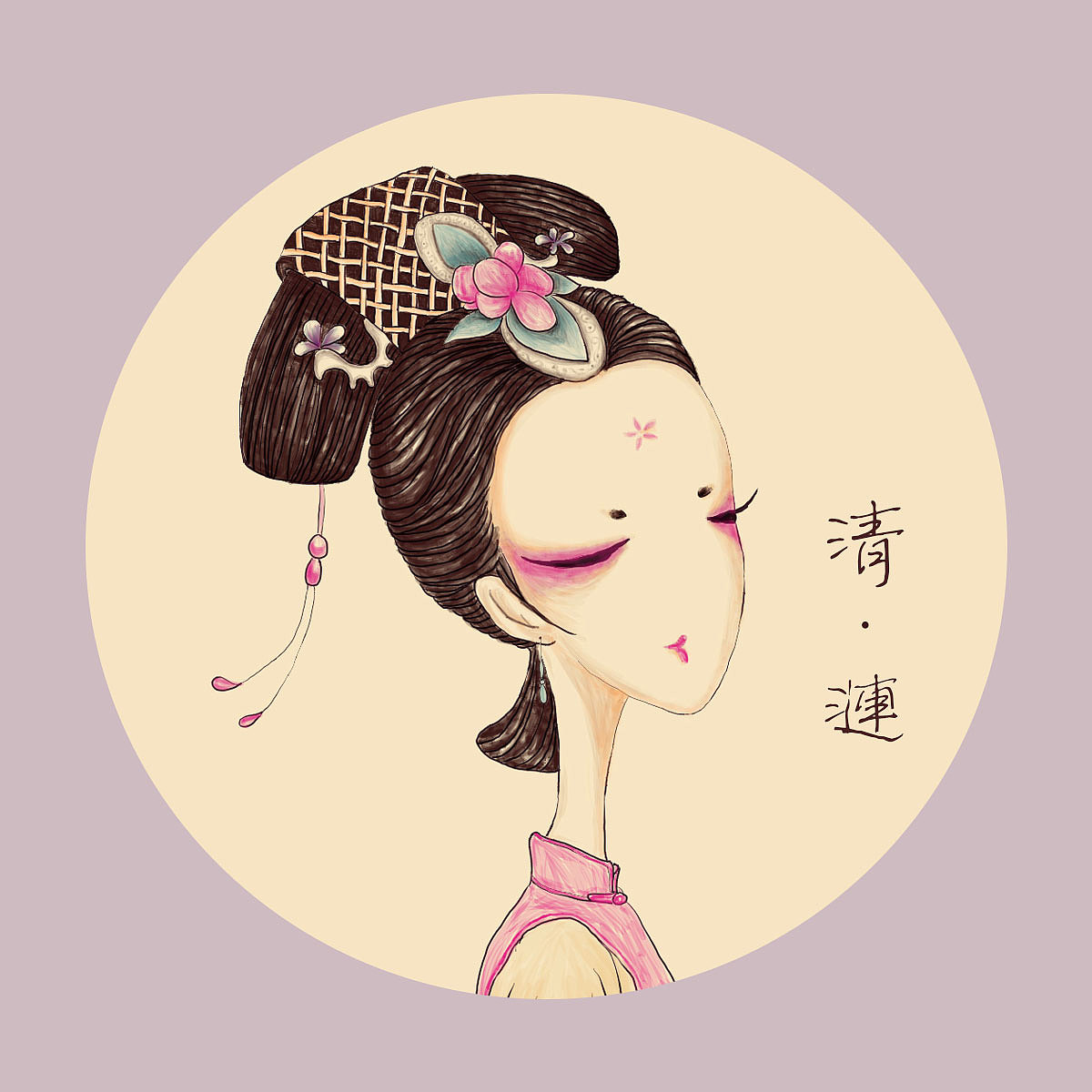 清宫系列插画（图ZNjkxNzAzNzY=） - 商业插画 - 站酷设计师风辞原创素材 - 站酷ZCOOL