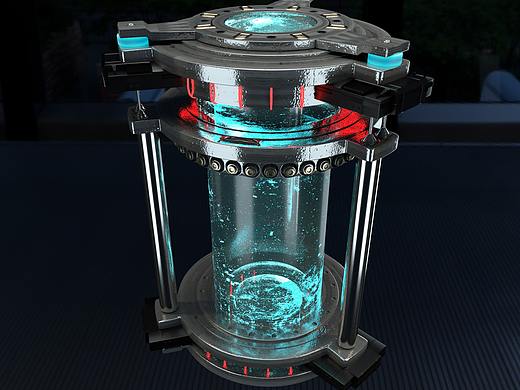 OC渲染练习 科幻生化武器