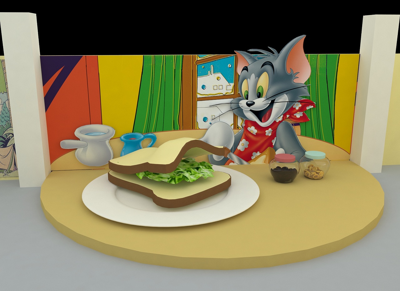 华纳猫和老鼠主题咖啡厅