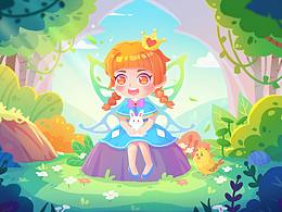 春天的精靈森林