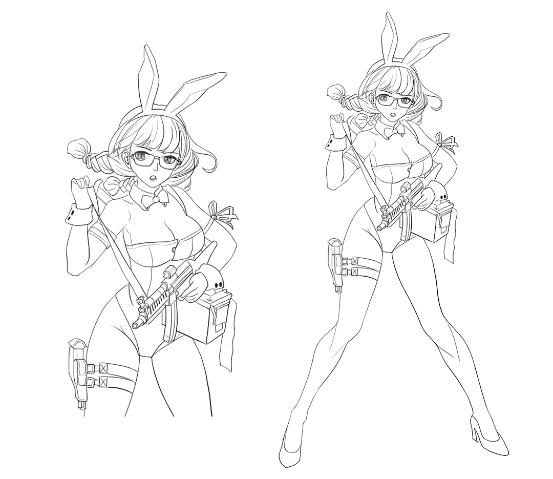 二次元人物临摹练习（图ZOTQzNzI0MDg=） - 创作习作 - 站酷设计师白雪J原创素材 - 站酷ZCOOL