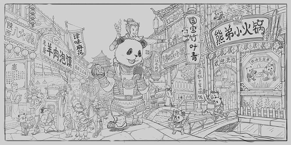 梦入锦官城|插画|绘本|禹派_原创作品-站酷zcool