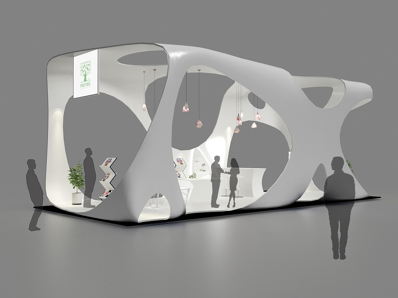 异型镂空展台设计|空间|展陈设计|猫咪小子_原创作品-站酷zcool