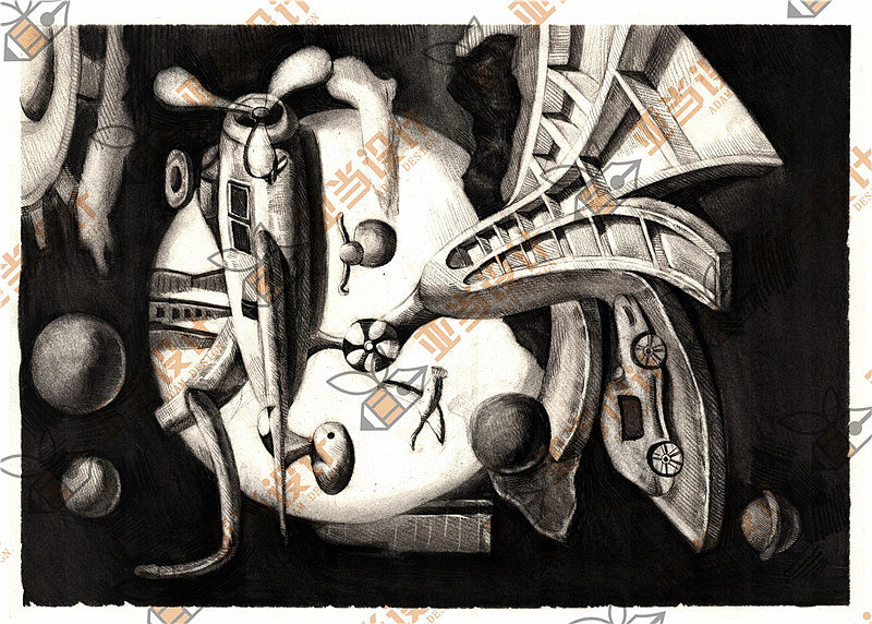 江西示范大学 创意素描