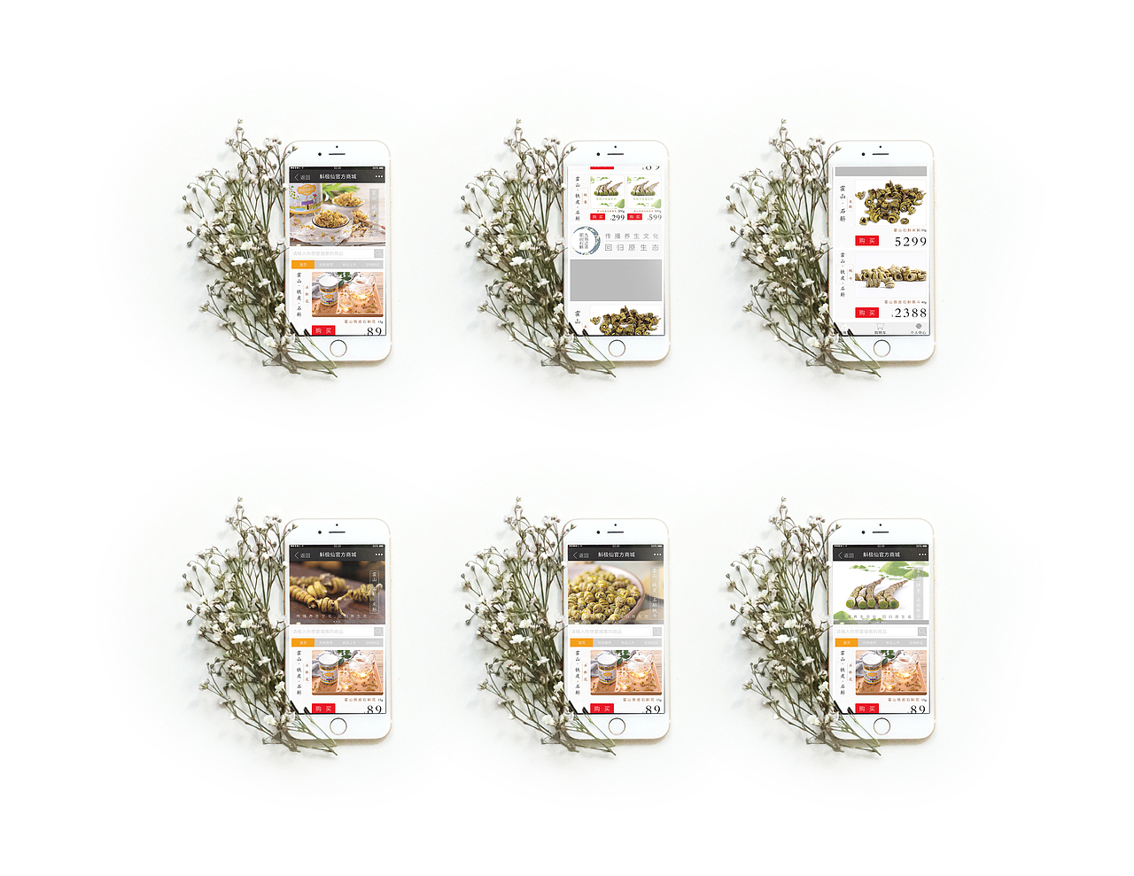 石斛养生产品微商城设计
