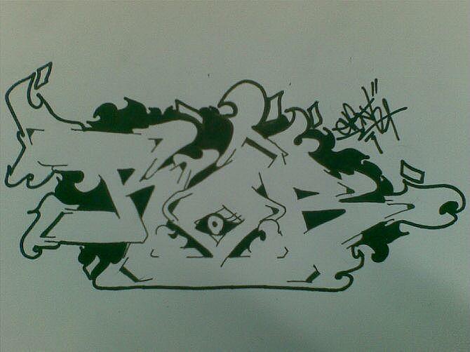 原创涂鸦作品 手稿+上墙