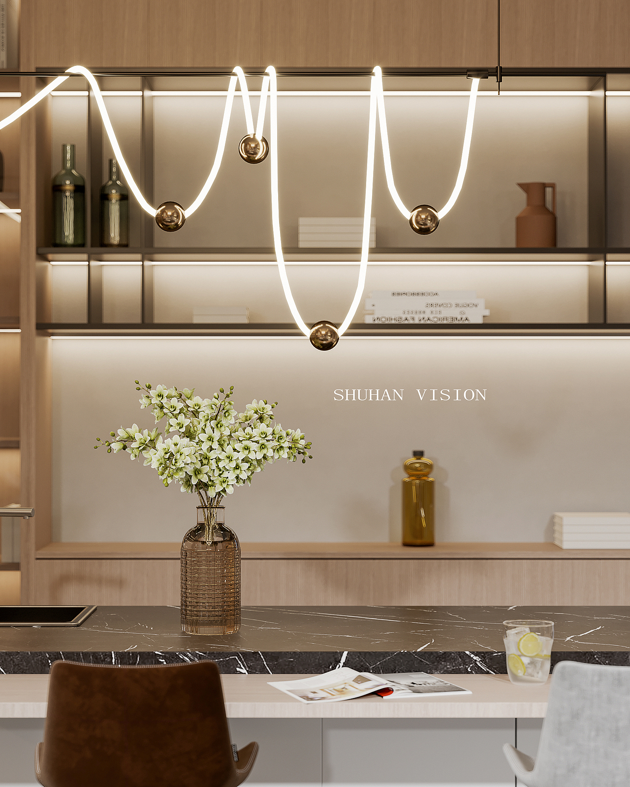 樾澜庭 | 现代风格别墅（图ZMjYwNDg2NDYw） - 家装设计 - 站酷设计师一只兔子_原创素材 - 站酷ZCOOL